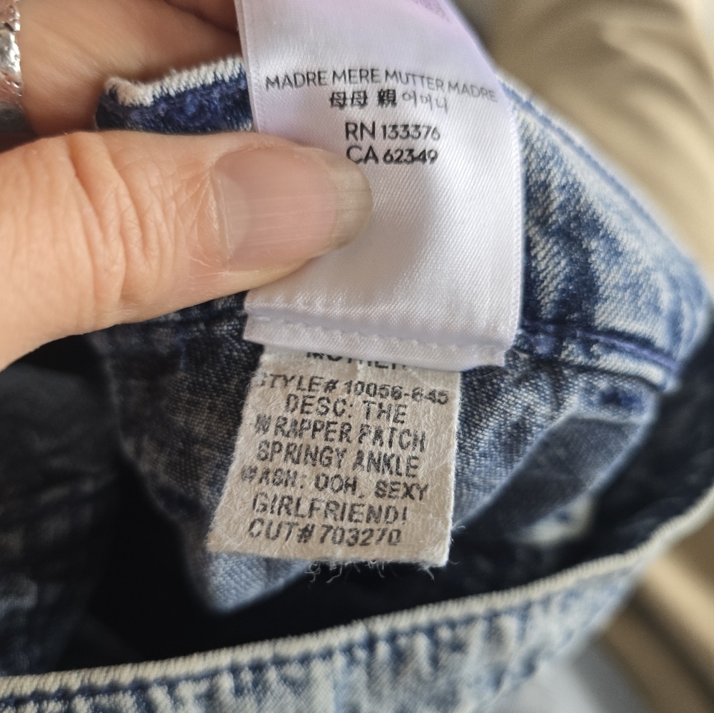 MOTHER Wrapper Patch Springy Ankle Jeans - Picture 9 of 9